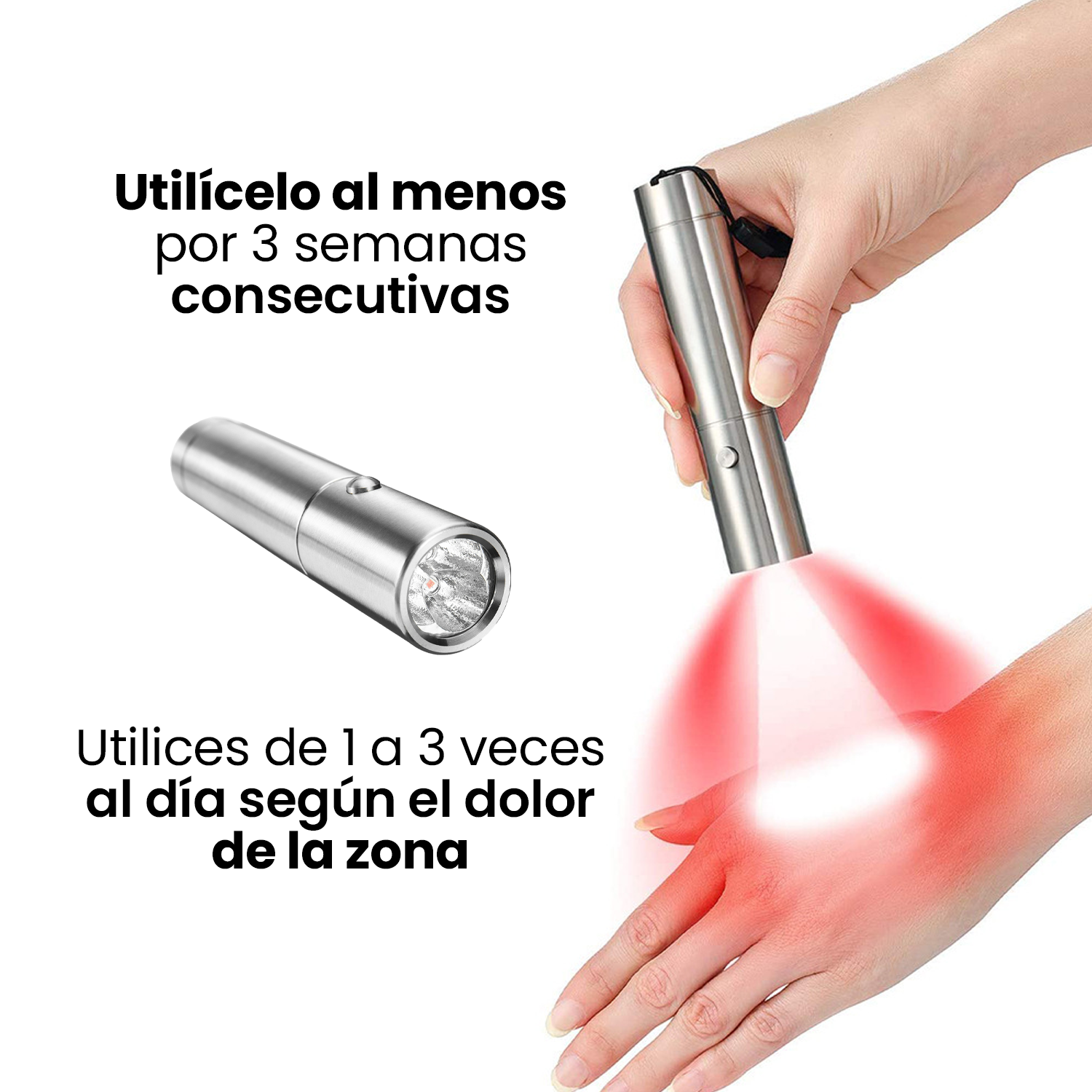Lampara Portatil Terapia Led Lesiones Y Dolor Muscular Sirio