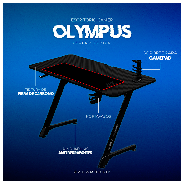 Escritorio Gamer BALAM RUSH OLYMPUS MRX3000 BR-931533 
