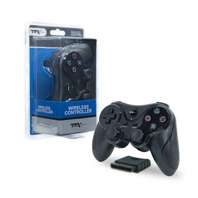 Control Inalambrico Wireless para PS2 Playstation 2 TTX TECH Negro