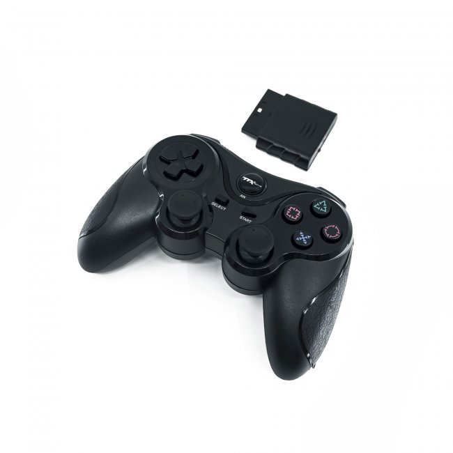 Control Inalambrico Wireless para PS2 Playstation 2 TTX TECH Negro