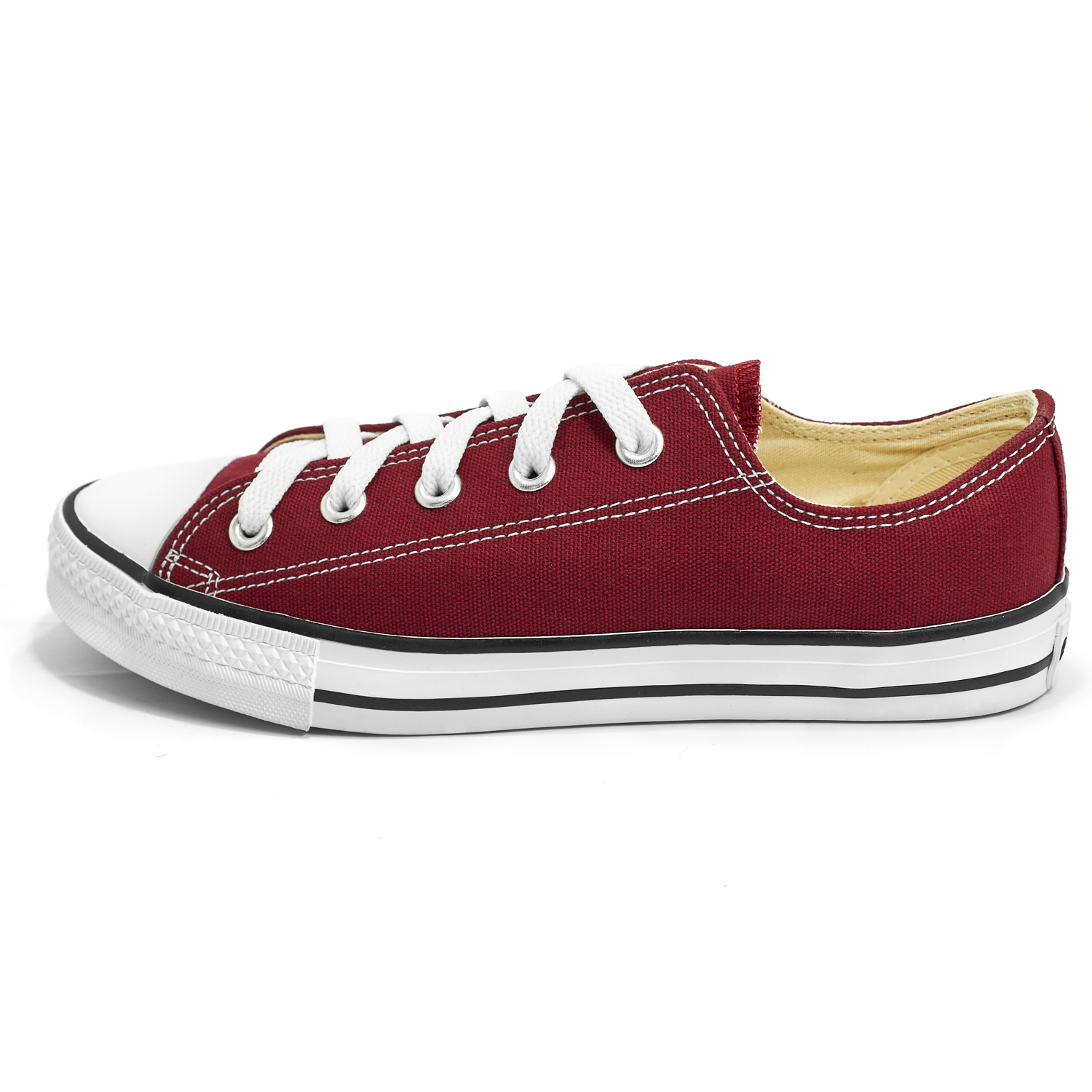 Tenis tipo converse hombre rojos de lona choclo agujetas