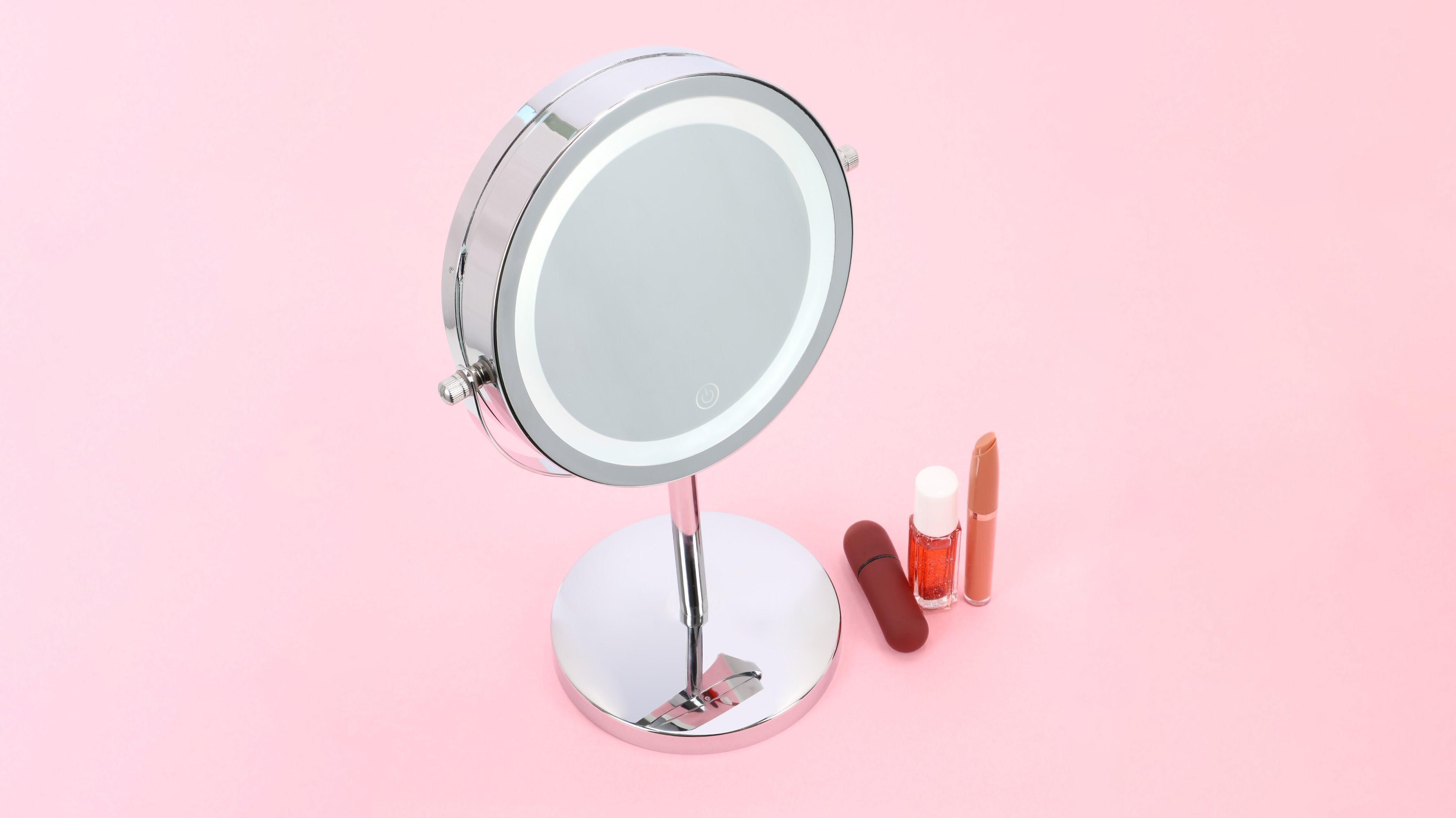 Espejo de Vanidad Giratorio con Luz Touch integrada para Baño con