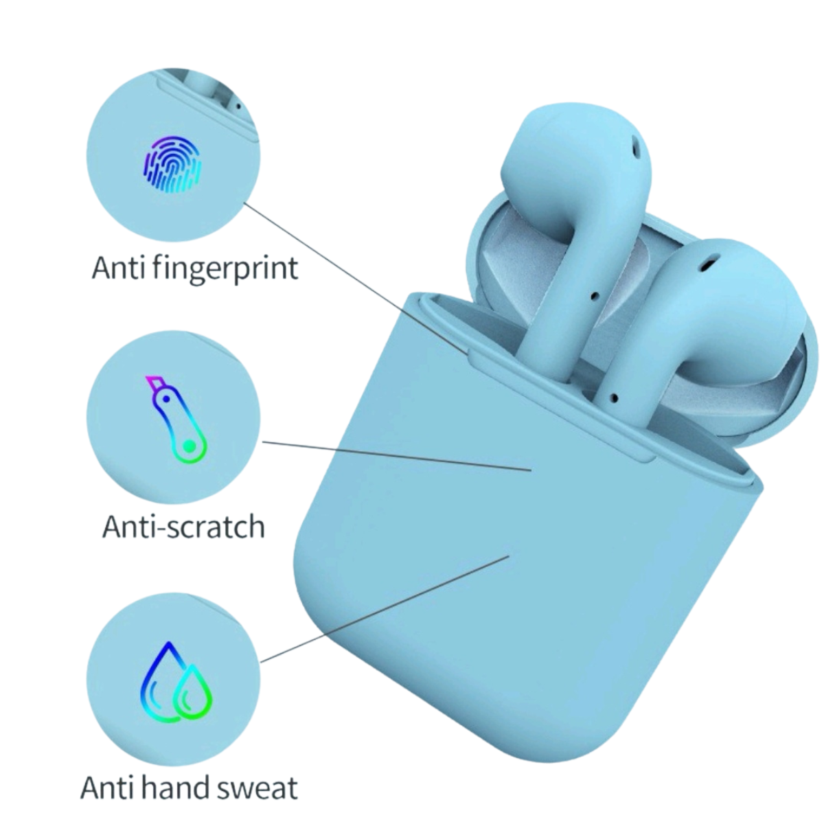 Audifonos Inpods 12 Auriculares Bluetooth Inalambricos Manos