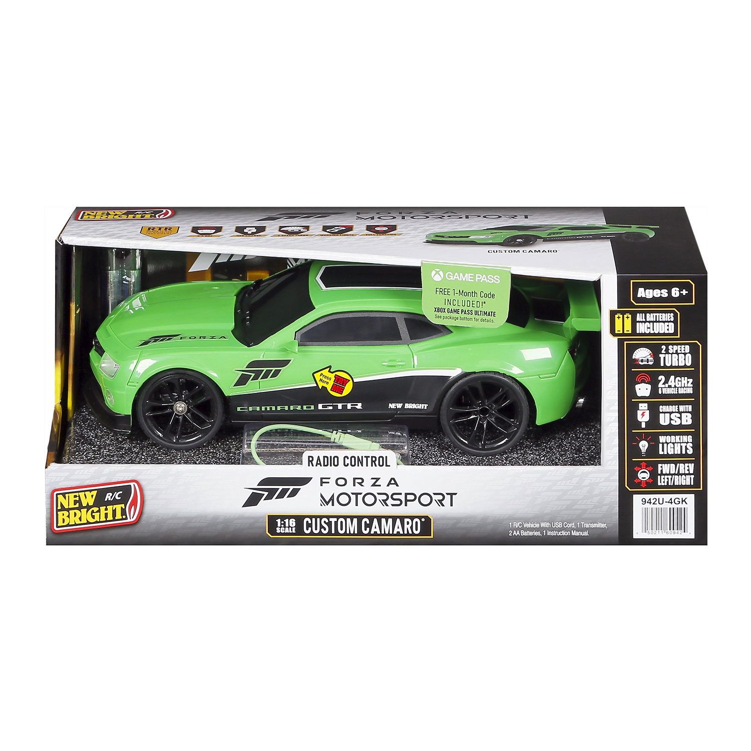 New Bright RC Custom Camaro 1:16 Control Remoto