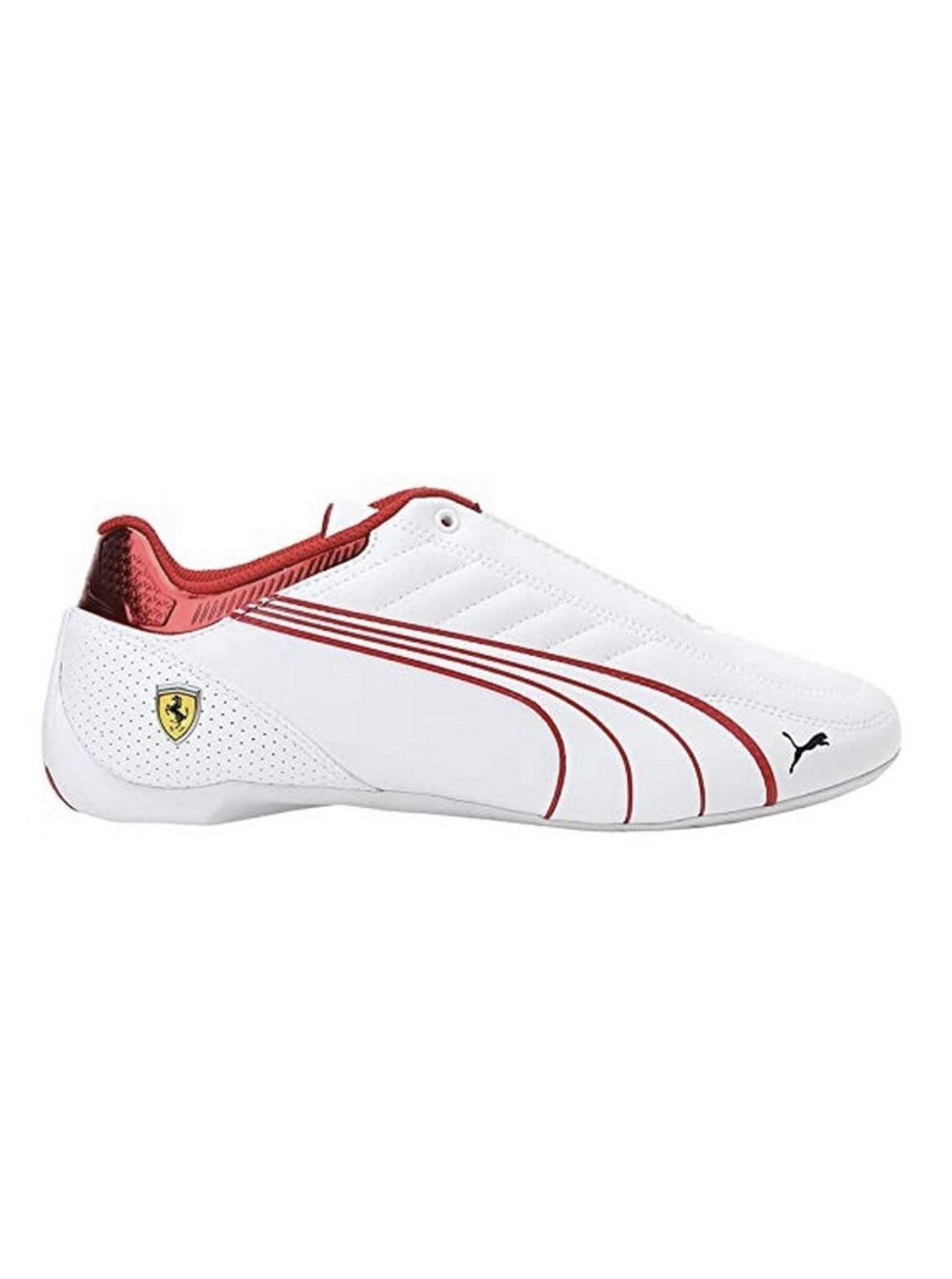 TENIS PUMA FERRARI RACE FUTURE KART CAT BLANCO CON ROJO (306586-02)