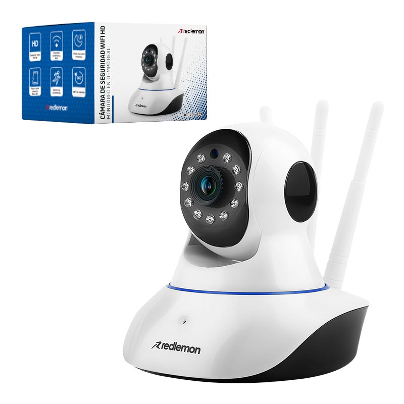 Cámara de Seguridad WiFi HD 360 para Interiores Redlemon