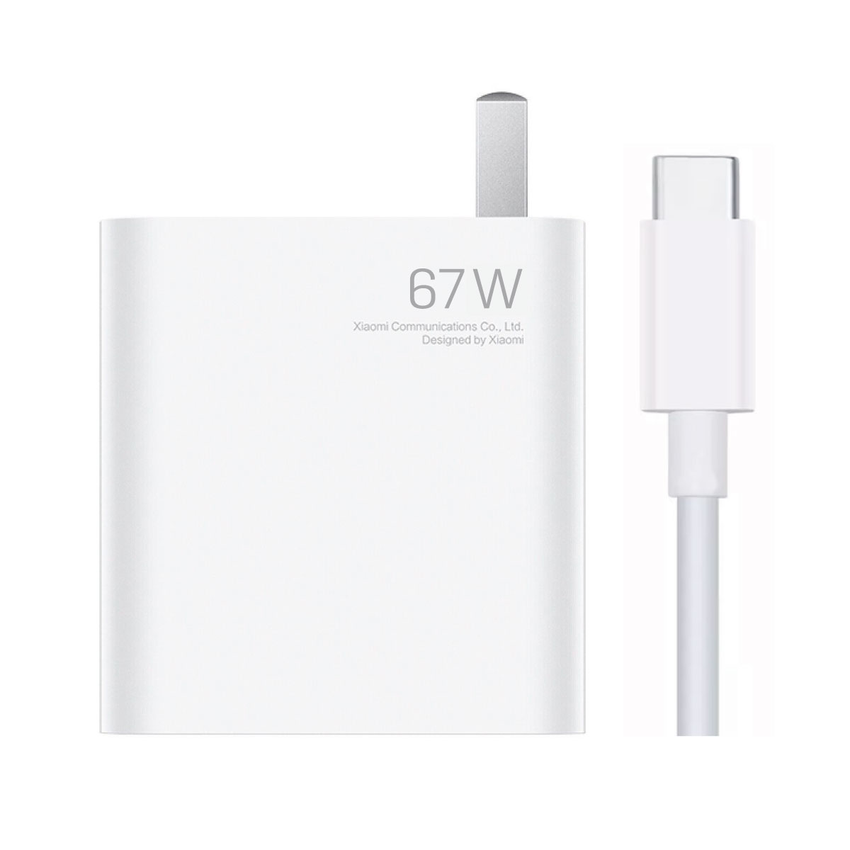 Cargador Carga Rápida 67W + Cable USB-C Xiaomi