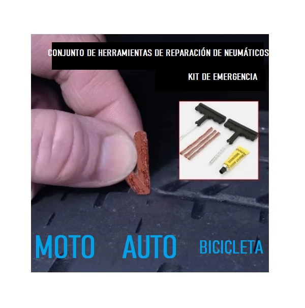 Kit Reparación Emergencia Llantas Neumáticos Autos Motos