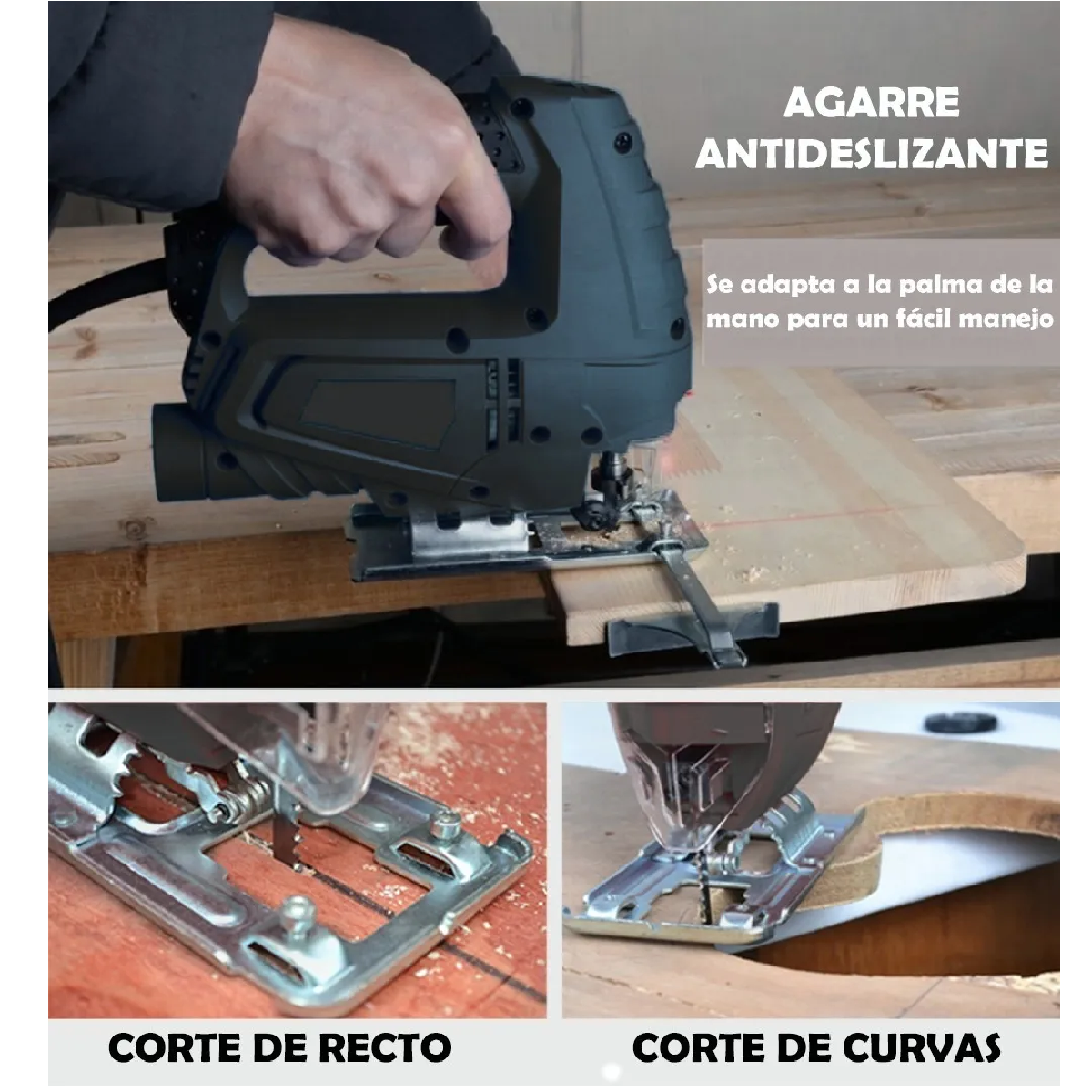 Sierra Caladora Profesional 1080w+16 Accesorios Con Estuche