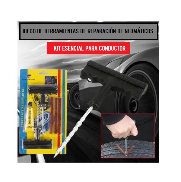 Kit Reparación Emergencia Llantas Neumáticos Autos Motos