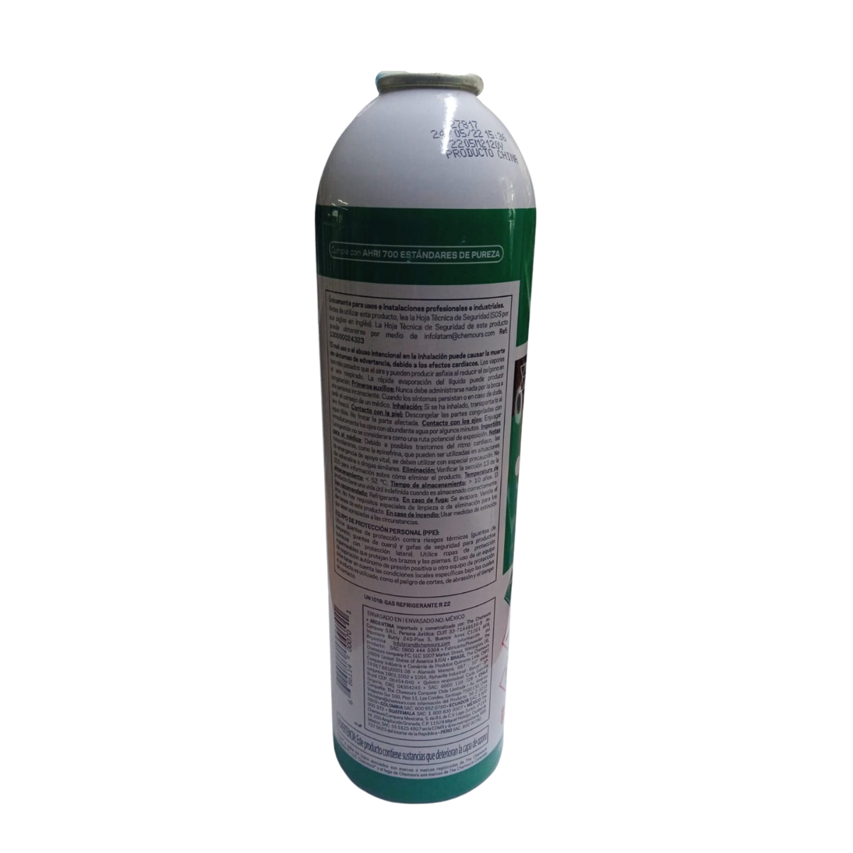 Gas Refrigerante FREON22 (R-22) 1k