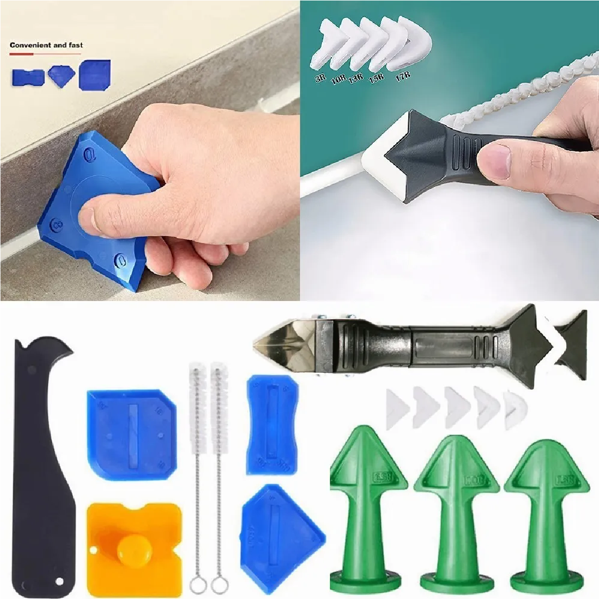 Herramientas De Calafateo De Silicona Para Cocina, Baño