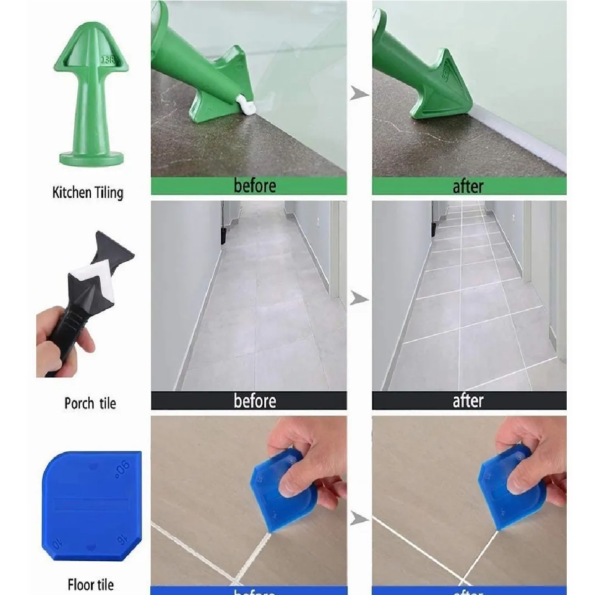 Herramientas De Calafateo De Silicona Para Cocina, Baño