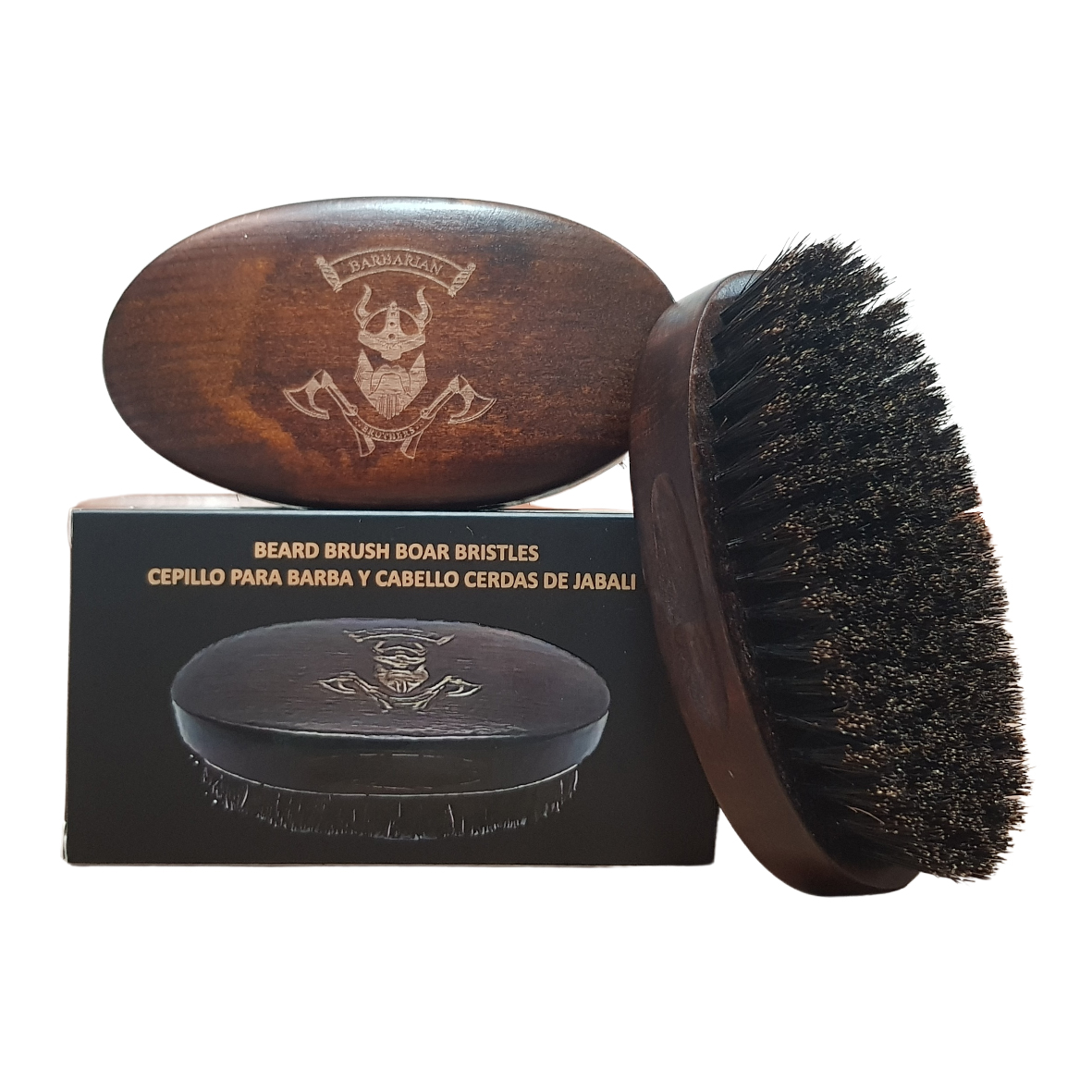 Cepillo para Barba y Cabello Cerdas de Jabali