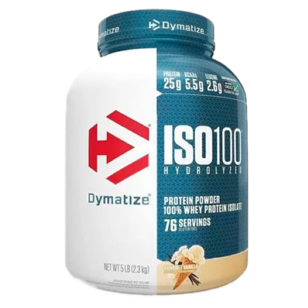 Proteina Dymatize Iso 100 Hidrolizada Vainilla 77 serv 5 lb