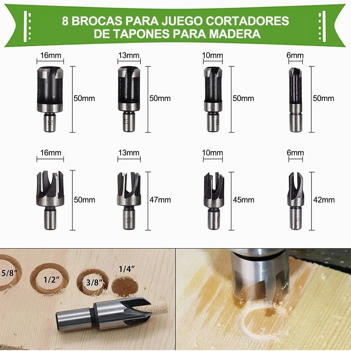 Kit Taladro Avellanador De Paso Redondo Broca Accesorios 26 Pcs