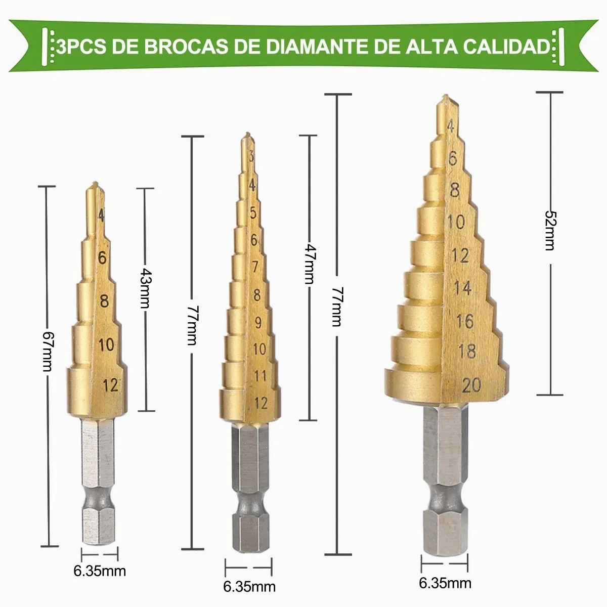 Kit Taladro Avellanador De Paso Redondo Broca Accesorios 26 Pcs