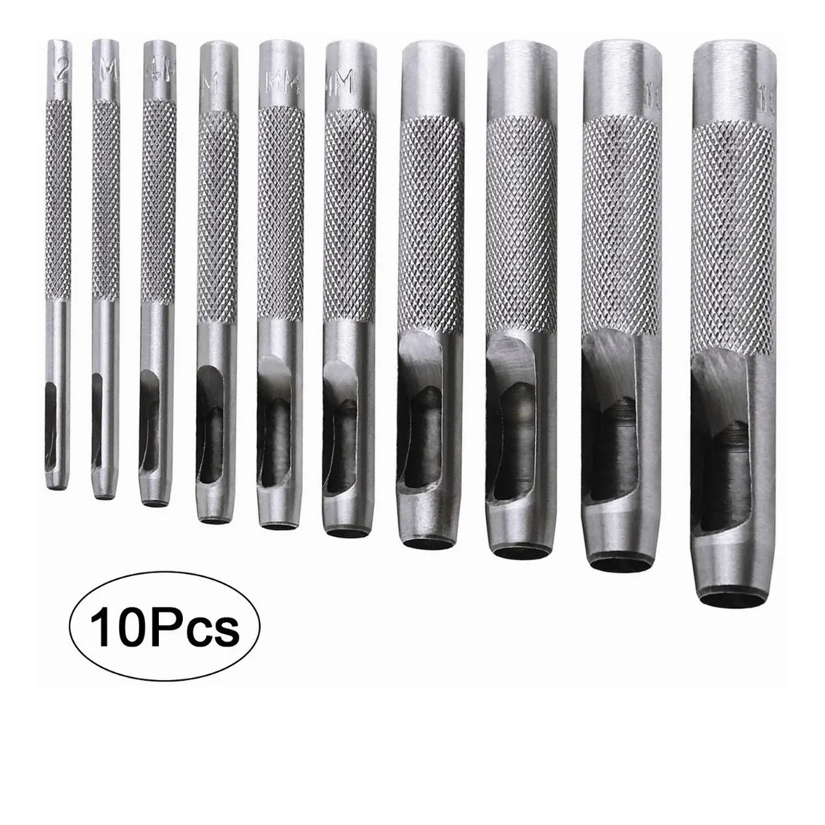 Juego De Sacabocados De Golpe Con 10 Medidas Diferentes