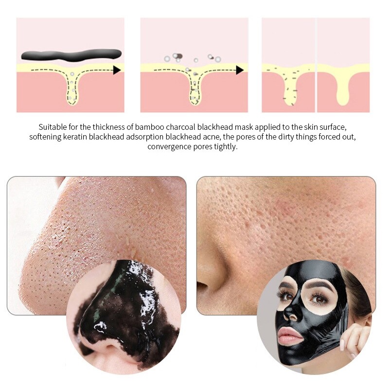 Mascarillas Facial Peel Off Carbón Puntos Negros 100 Piezas