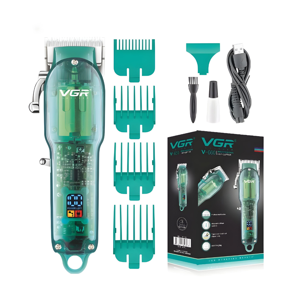  VGR V-660 Clipper maquina corte de cabello profesional recargable 