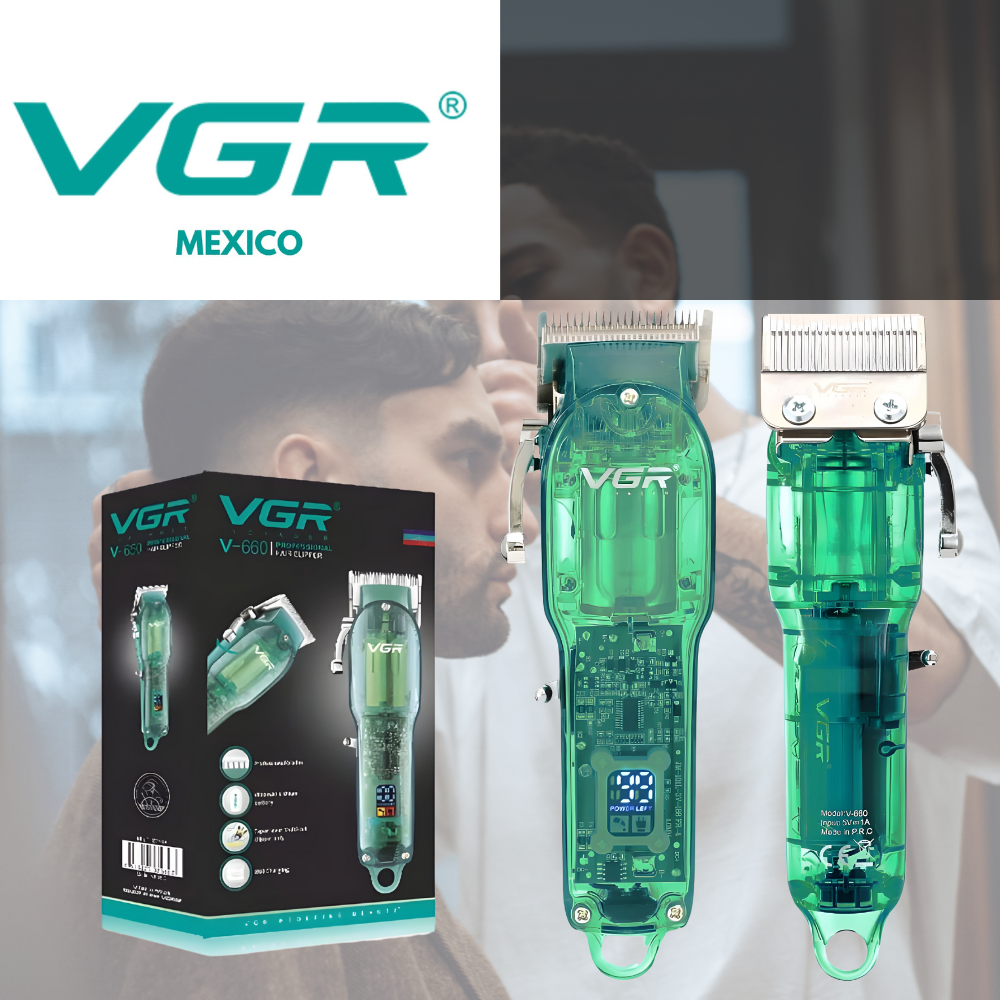  VGR V-660 Clipper maquina corte de cabello profesional recargable 