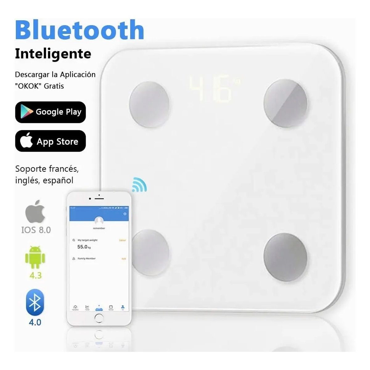 Bascula inteligente bluetooth App