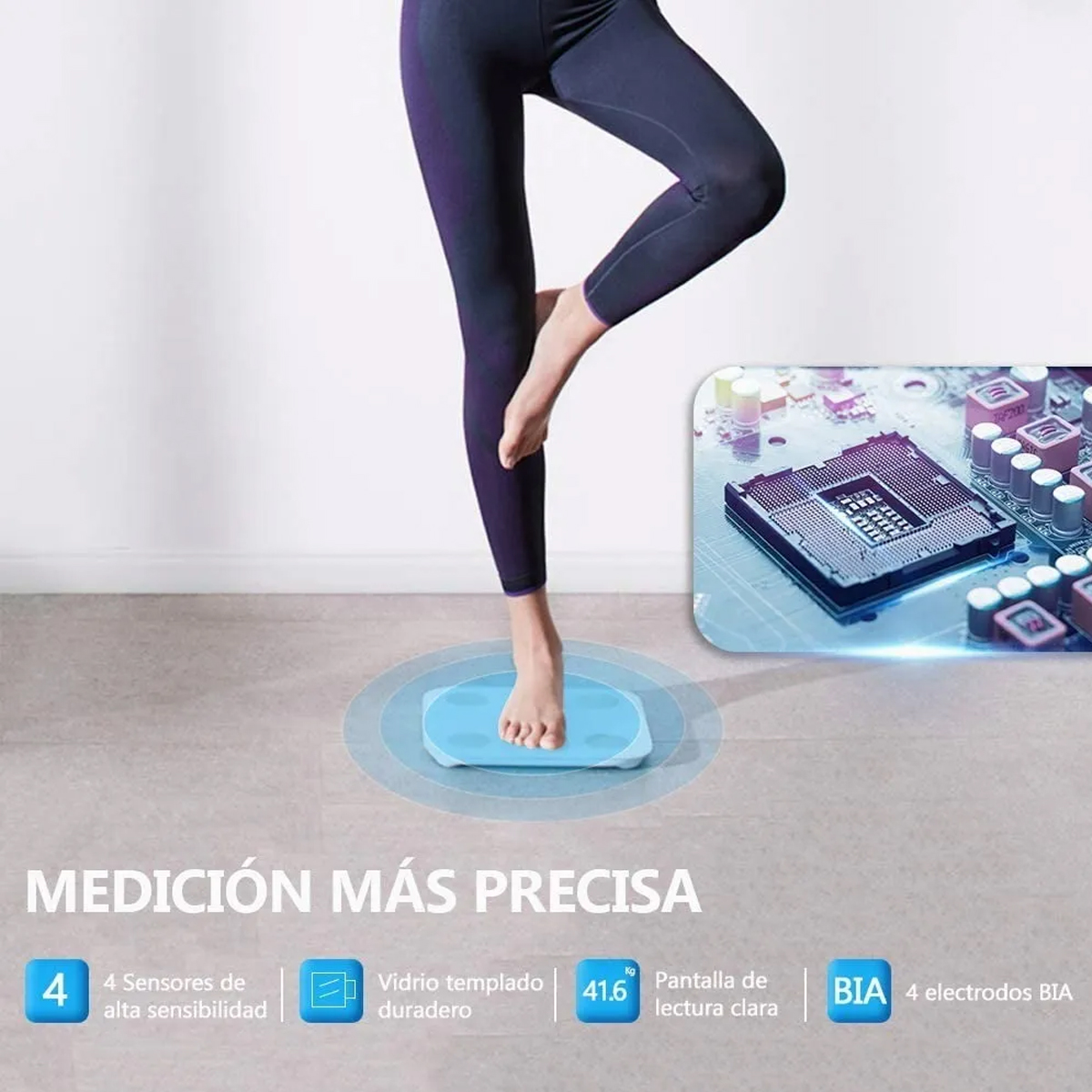 Báscula Inteligente Bluetooth Báscula Electrónica Baño App