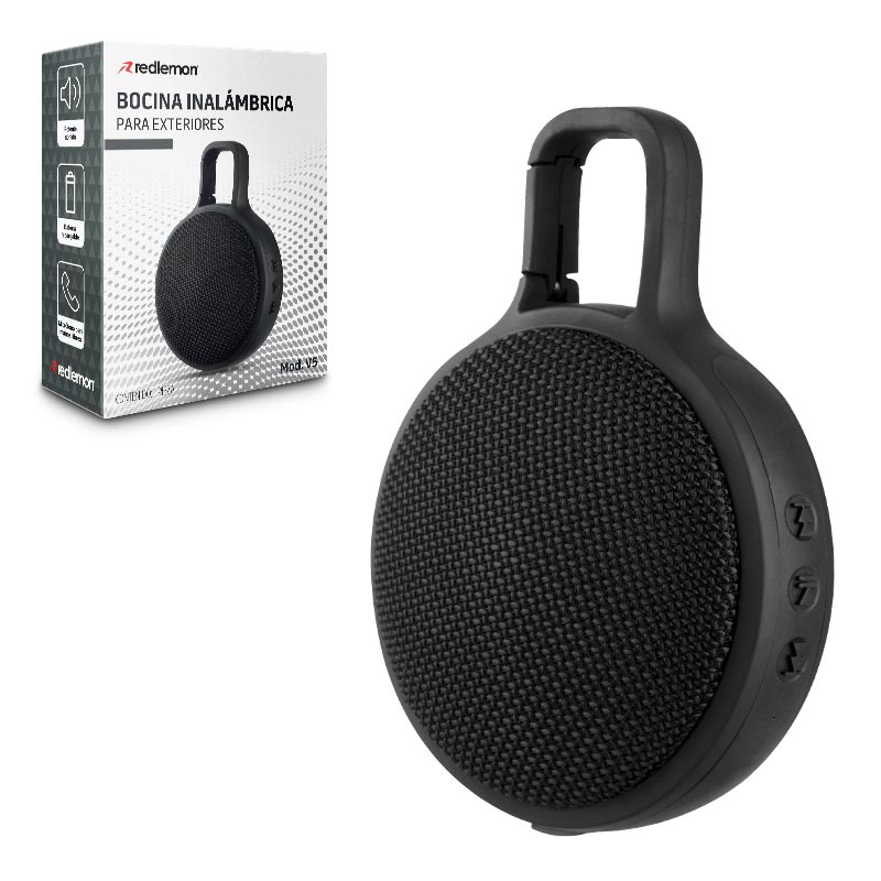 Bocina Bluetooth Para Exteriores Contra Agua Portátil Redlemon