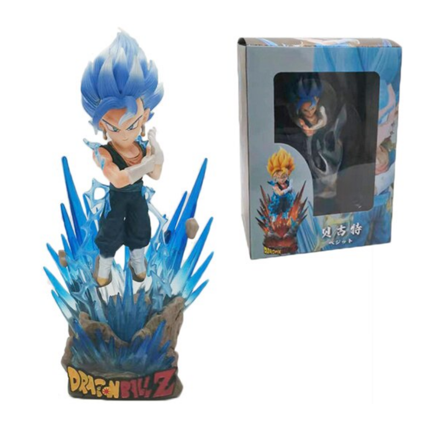 Juguete Muñeco Figura Vegetto Vegito 16 cm SSJ Blue Colección Dragon Ball  Super