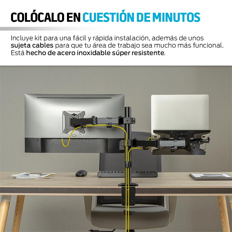 Soporte para Monitor y Base para Laptop Ajustable Redlemon
