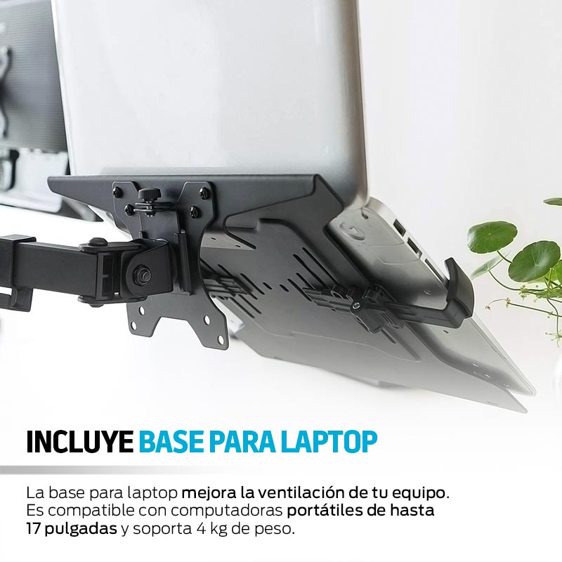 Soporte para Monitor y Base para Laptop Ajustable Redlemon