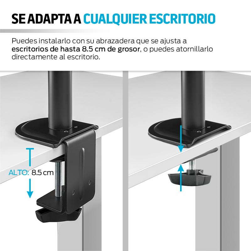 Soporte para Monitor y Base para Laptop Ajustable Redlemon