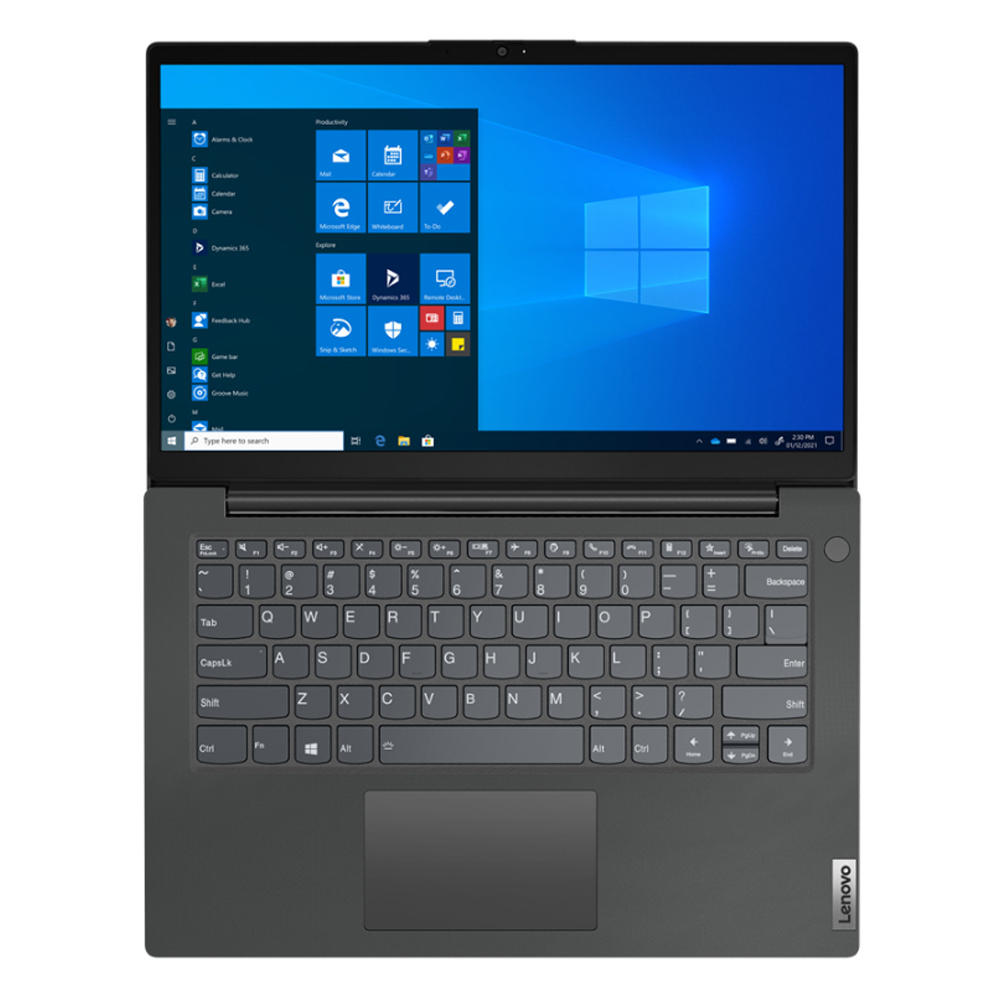 Laptop Lenovo V14 G2 IJL Celeron N4500 Ram 4GB-SSD 128GB Windows 11 - Negro + Base Enfriadora + Audifono