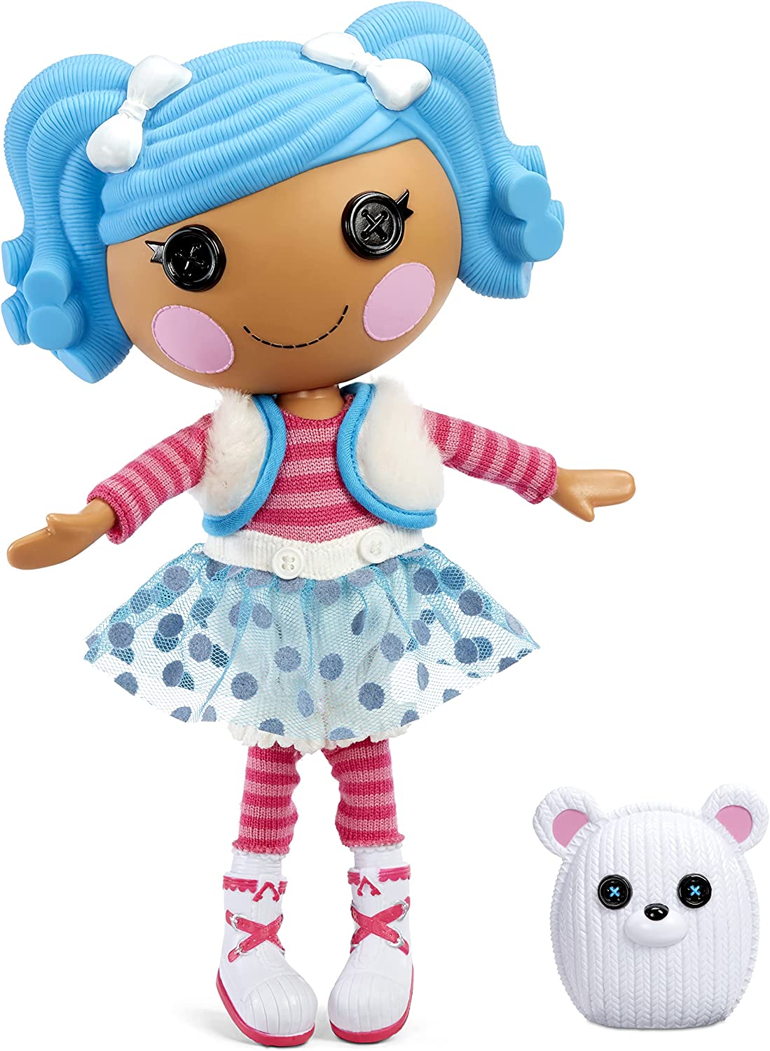 Muñeca Lalaloopsy Mittens Fluff N Stuff 33 Cm Con Osito.