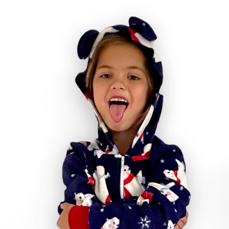 Pijama Mameluco Niño Niña Suave Cómodo Caliente Oso Polar Lyndo