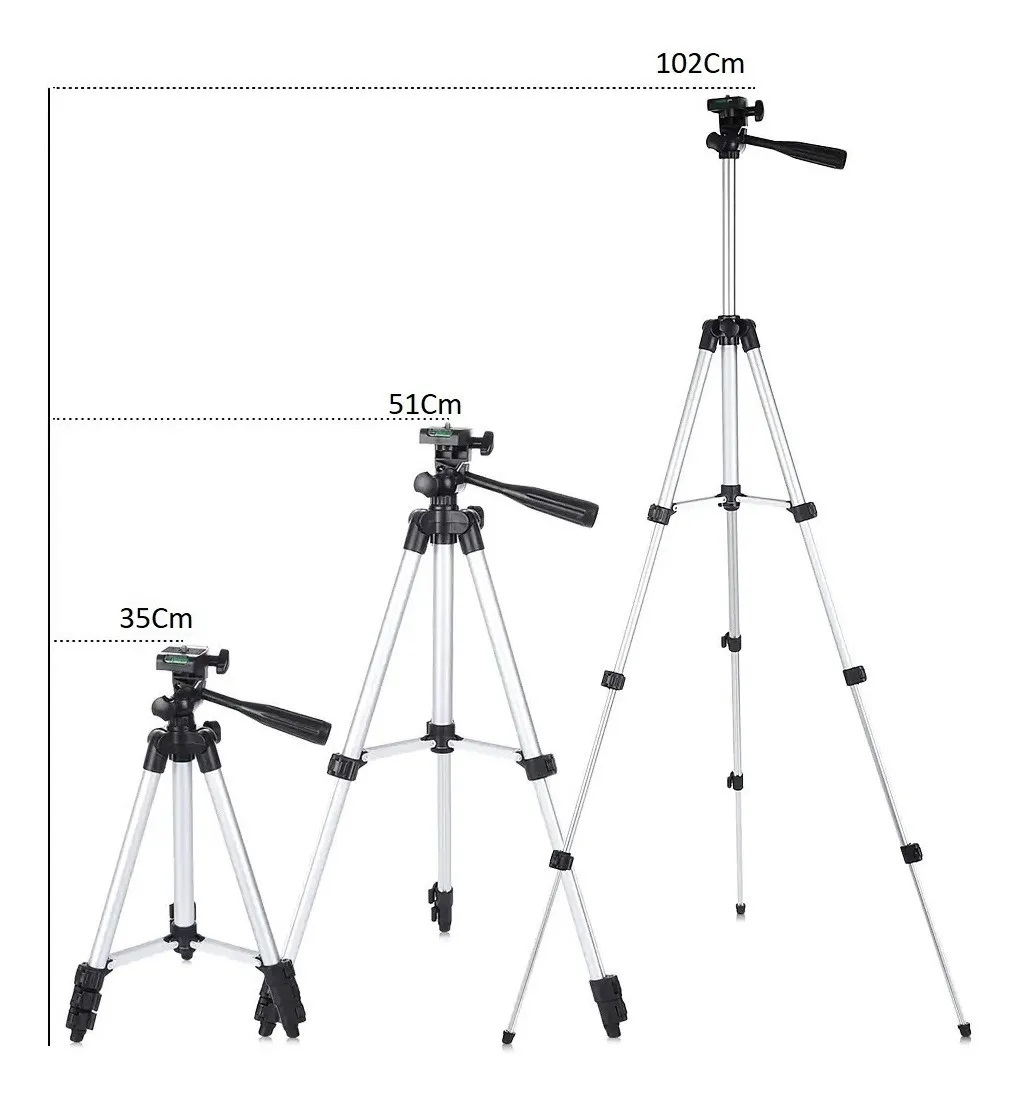 Tripie Aluminio para camara o celular