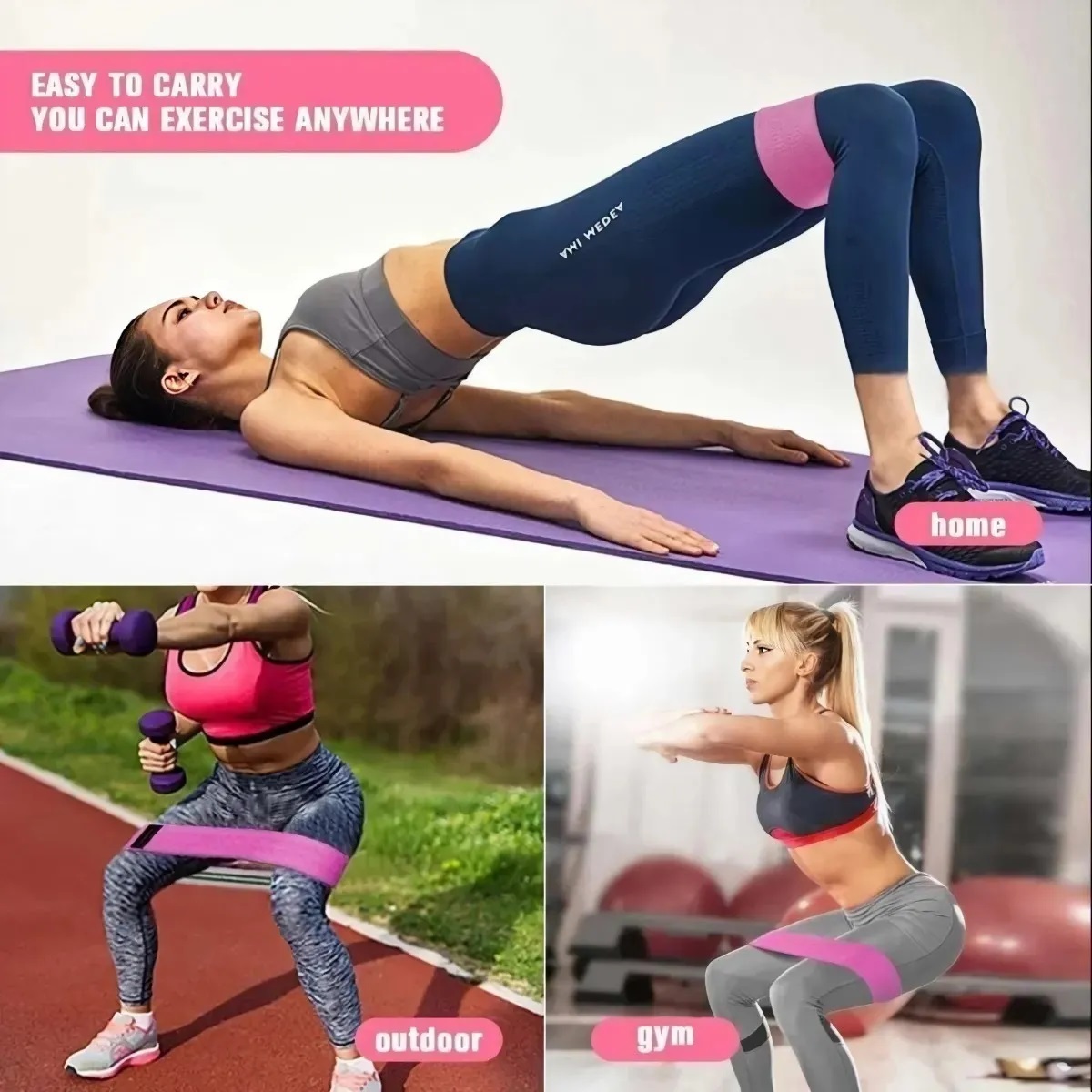 Ligas de resistencia 3 piezas de tela