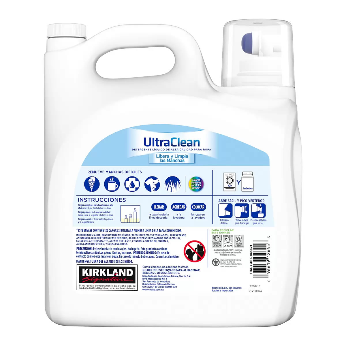 Detergente Liquido Kirkland Signature UltraClean 845621 CST