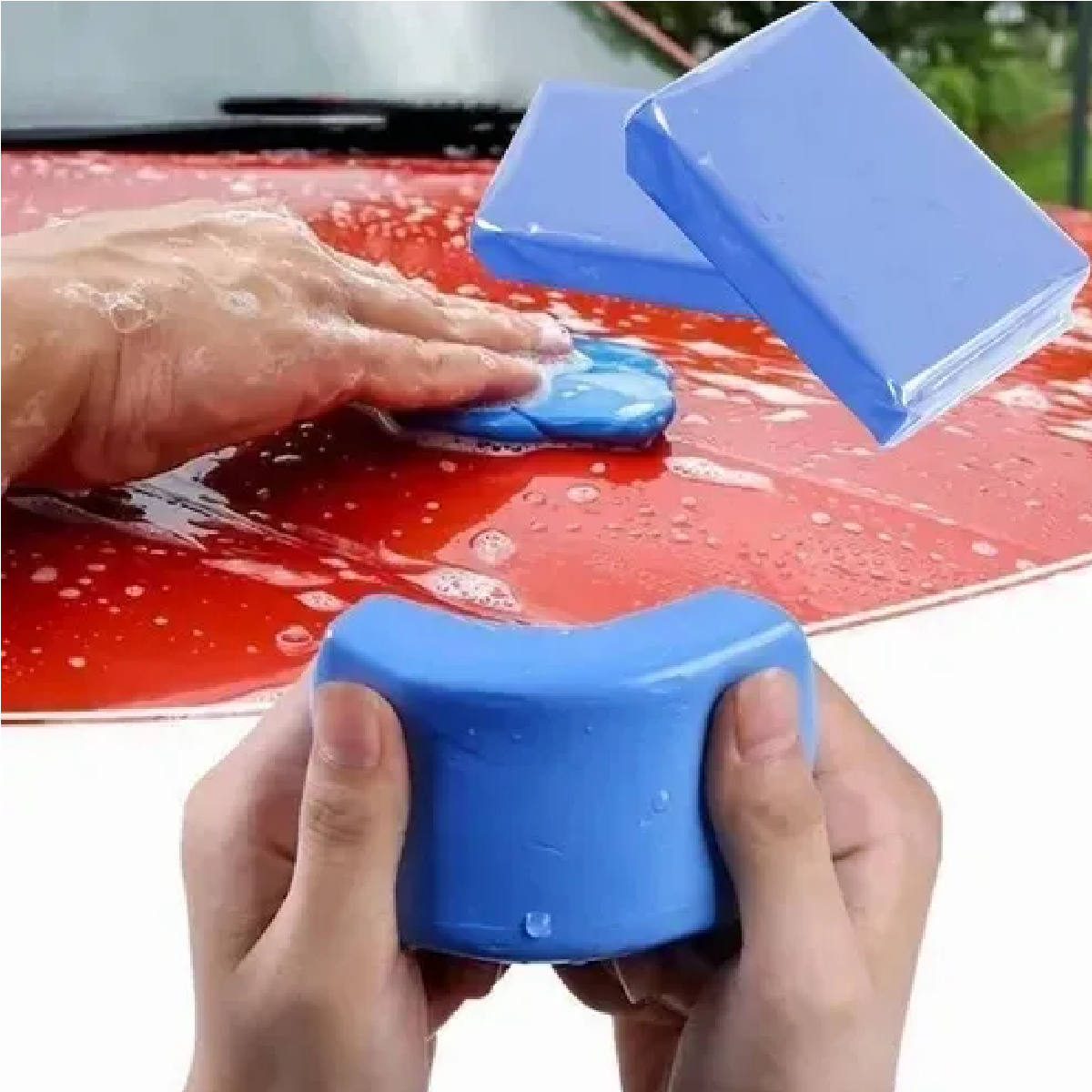 Arcilla Descontaminante Plastilina Para Coche, 5 Piezas