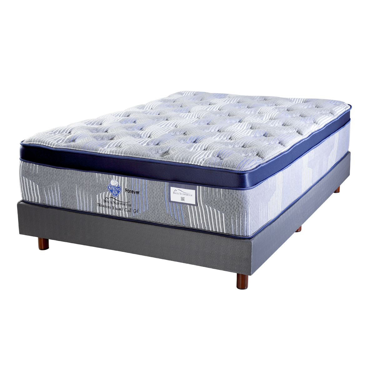 Colchon y Box Spring Air  Forever Matrimonial