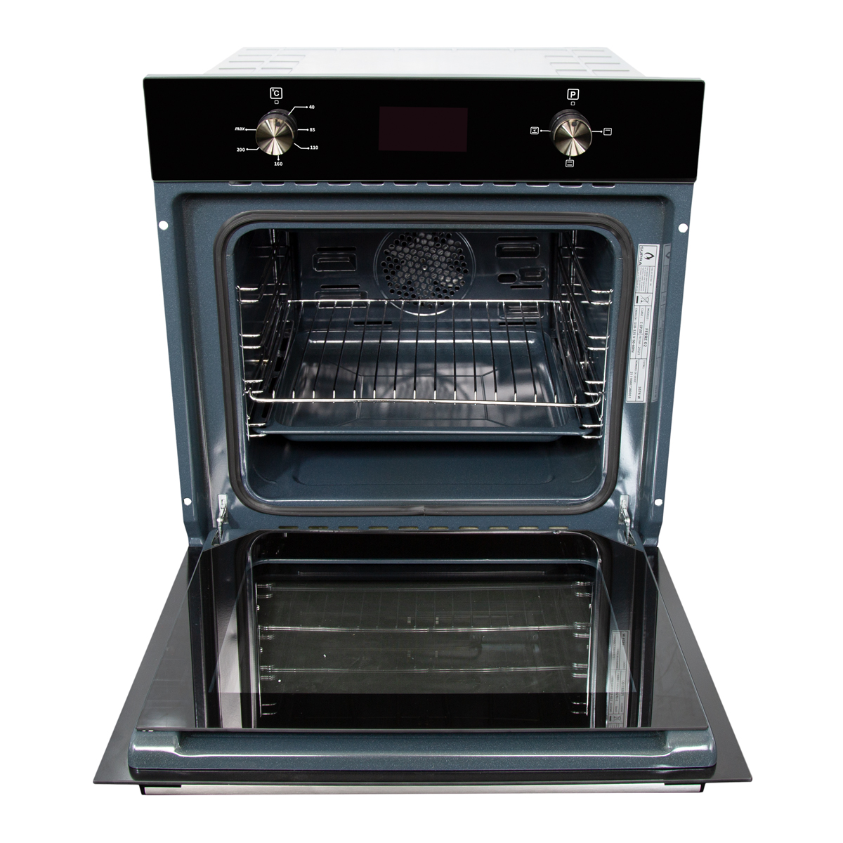 Horno Eléctrico Con Convección Empotrable Supra 56l Negro