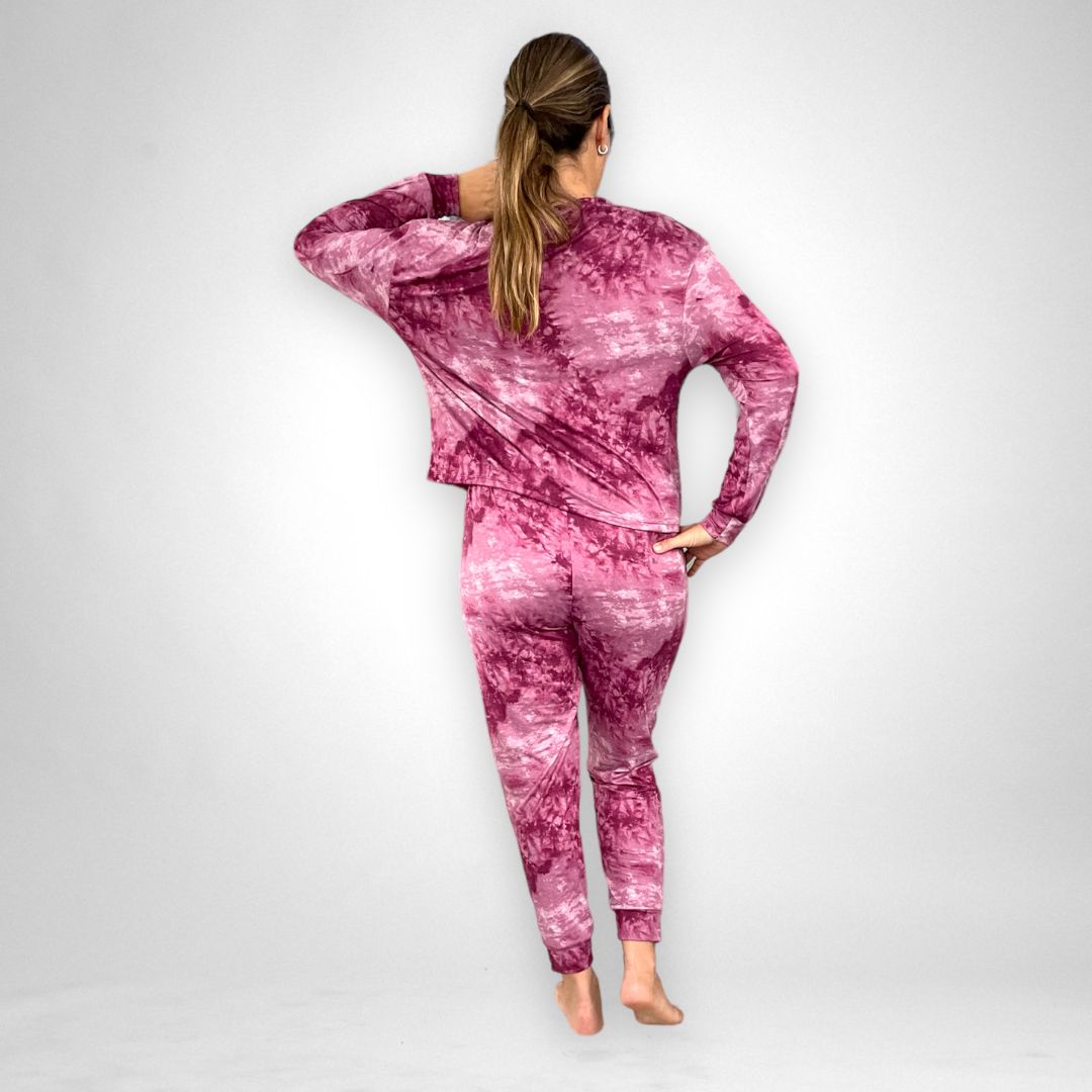 Pijama Dama Tie Dye Suave Cómoda Dormir Lyndo 