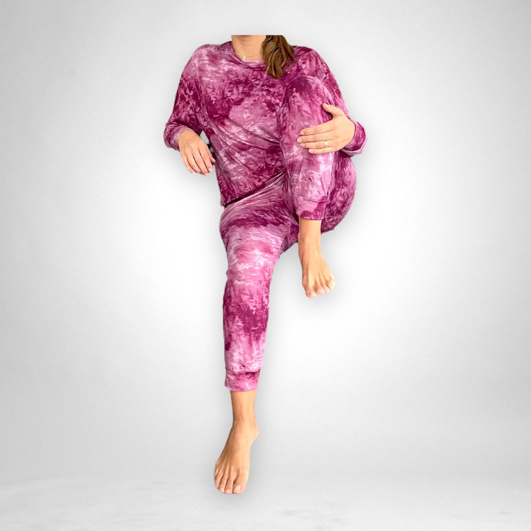 Pijama Dama Tie Dye Suave Cómoda Dormir Lyndo 