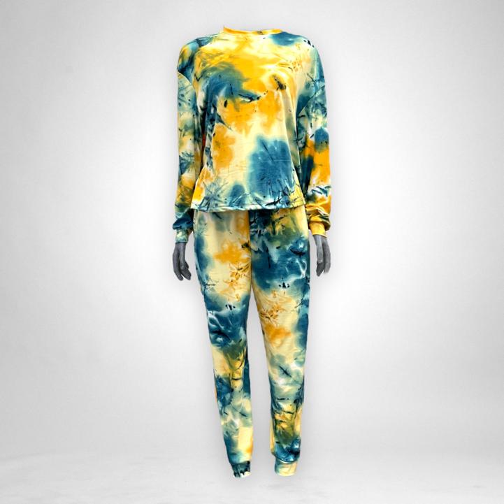 Pijama Dama Tie Dye Suave Cómoda Dormir Lyndo 