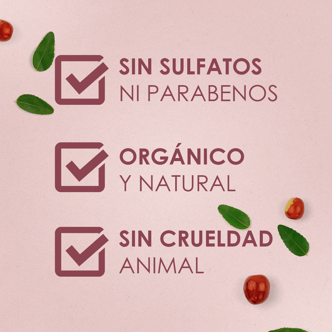 Shampoo Reparador Orgánico Sin Sulfatos ni Parabenos 