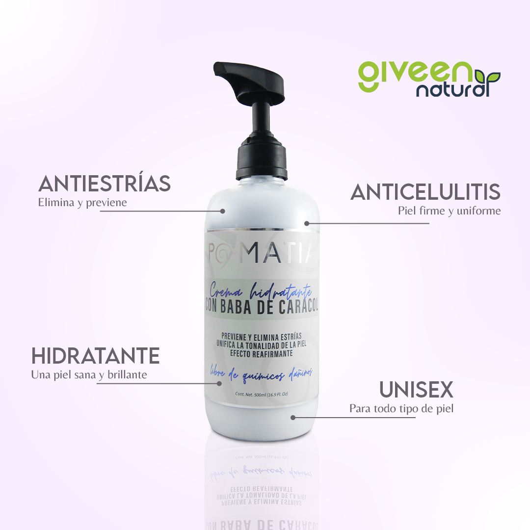 Crema Baba De Caracol Elimina Estrías Y Celulitis 500ml