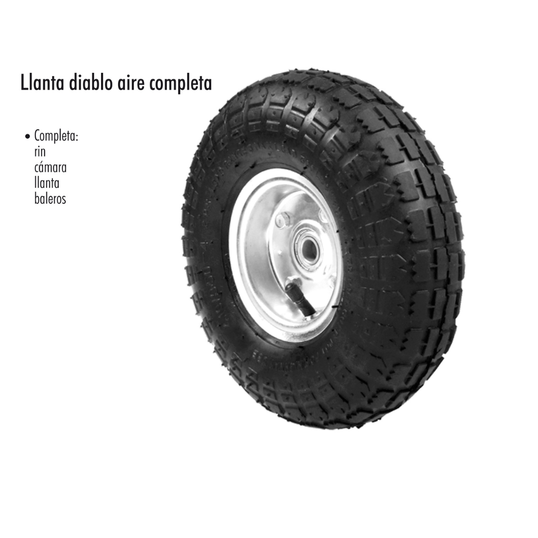 Llanta Diablo Aire Completa Neumática 10 Pulgadas