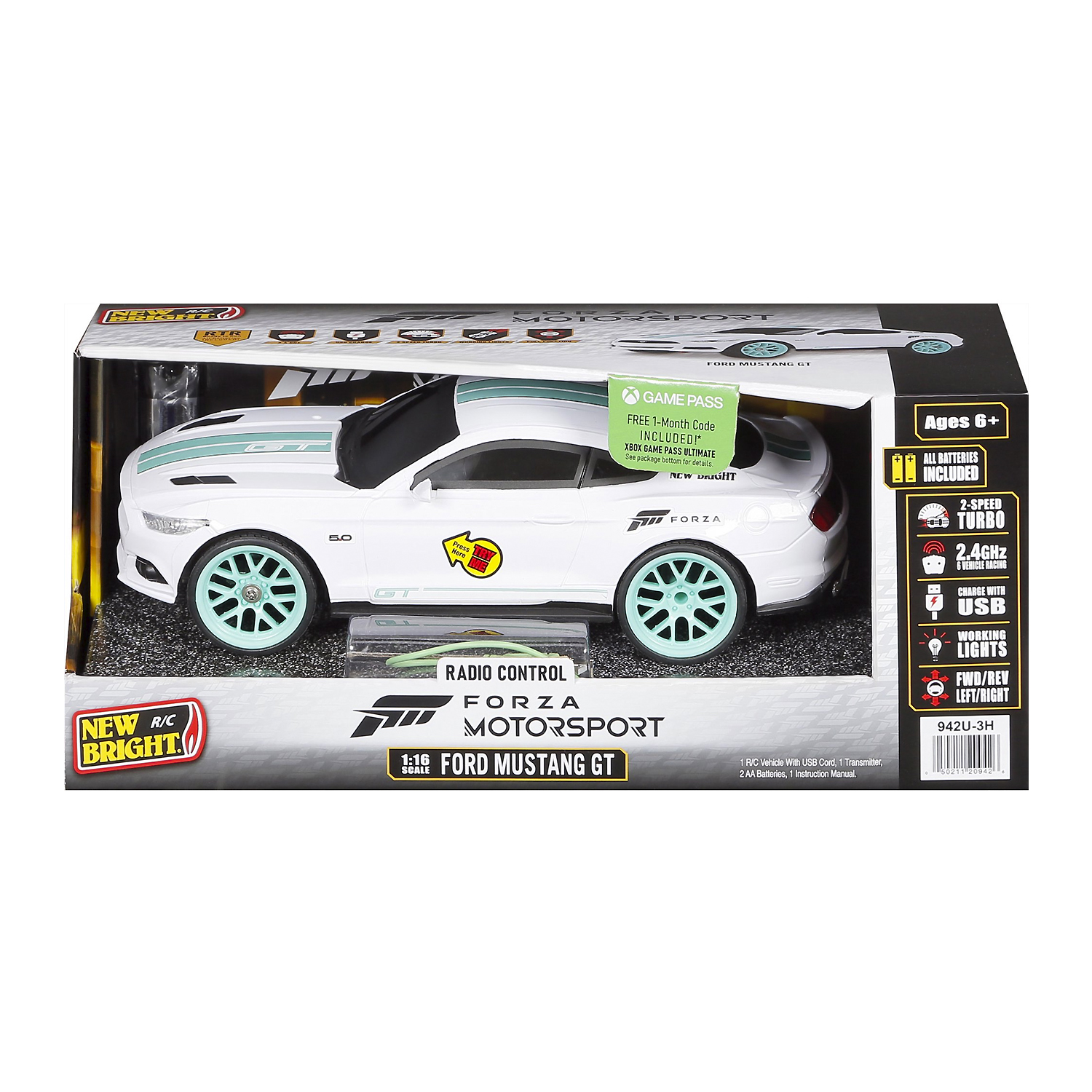 New Bright RC Ford Mustang GT 1:16 Control Remoto