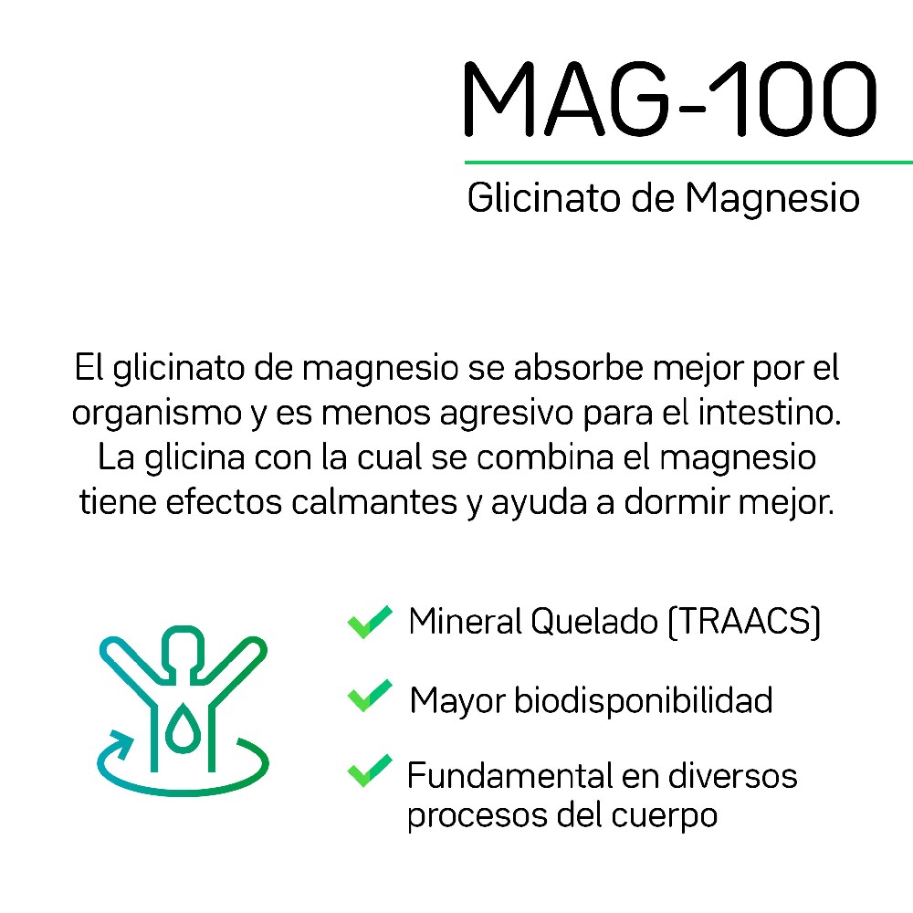 Magnesio Glicinato 120 Cápsulas 