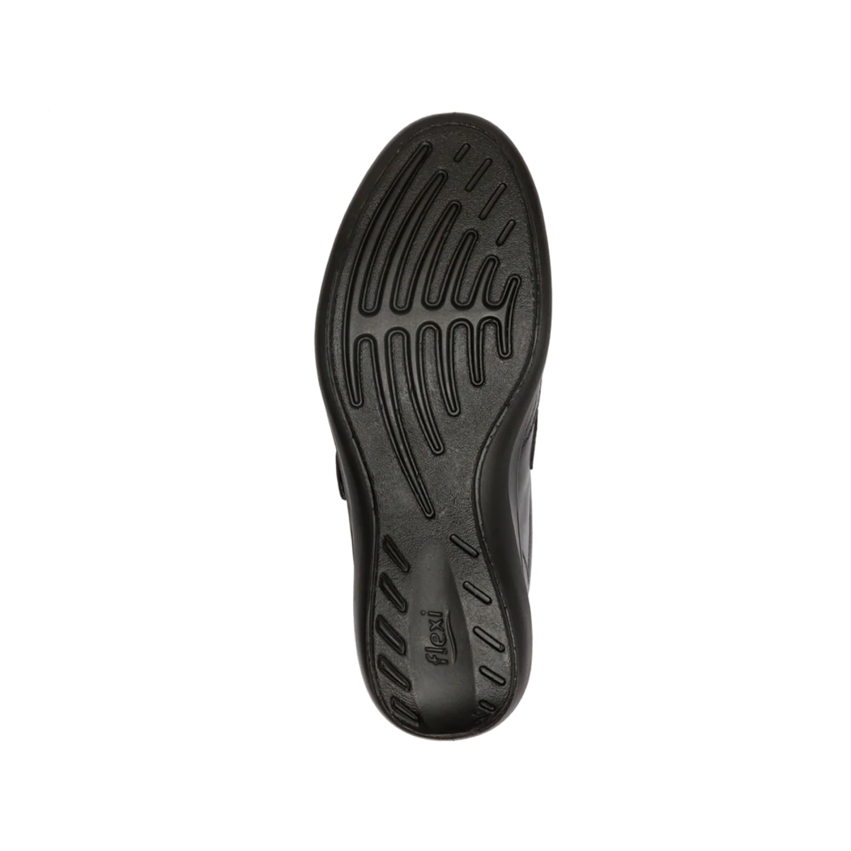 Zapato Dama Flexi 25905 Abierto Piel Negro Ancho Ajustable